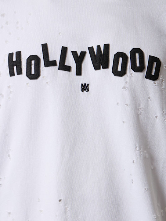 Amiri: Hollywood Shotgun oversize t-shirt - White - men_3 | Luisa Via Roma