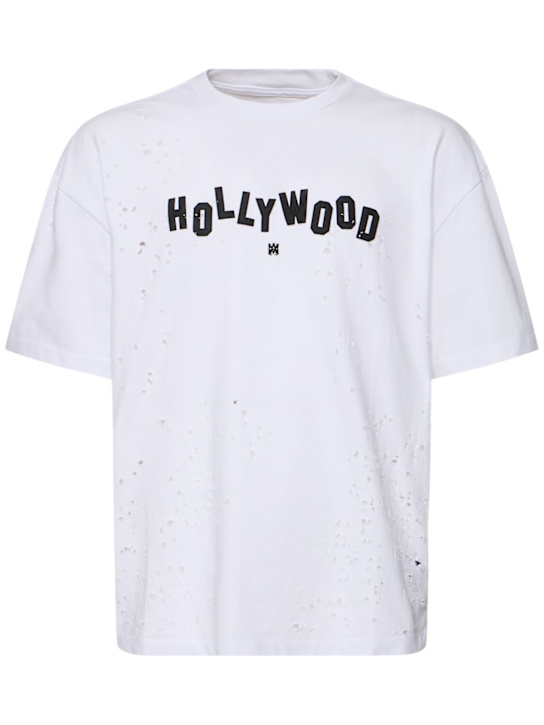 Amiri: Hollywood Shotgun oversize t-shirt - White - men_0 | Luisa Via Roma