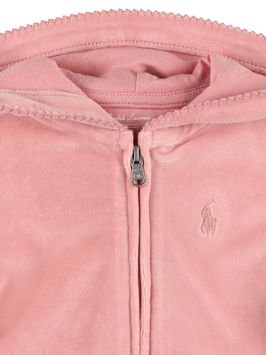 Polo Ralph Lauren: Felpa con cappuccio e pantaloni in misto cotone - kids-girls_1 | Luisa Via Roma