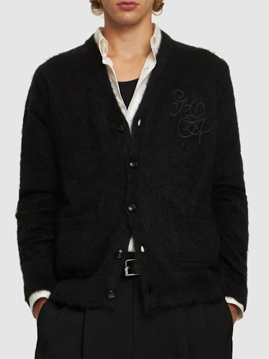 Amiri: Ma Swirl cardigan - Black - men_2 | Luisa Via Roma
