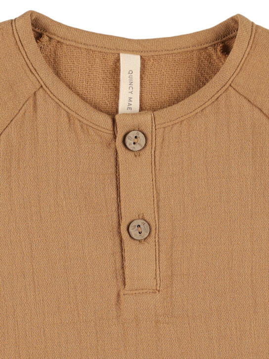 Quincy Mae: コットン長袖Tシャツ - kids-girls_1 | Luisa Via Roma