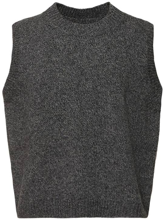 Maison Margiela: Wool knit vest - women_0 | Luisa Via Roma