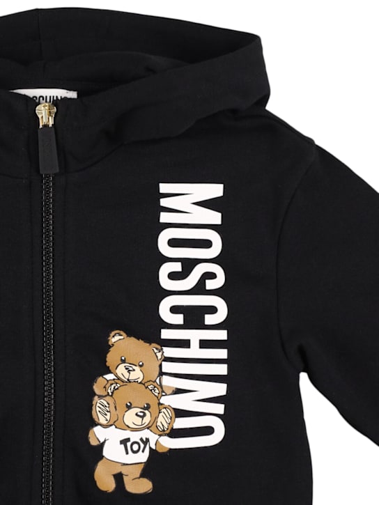 Moschino: コットンスウェットシャツ＆スウェットパンツ - kids-girls_1 | Luisa Via Roma