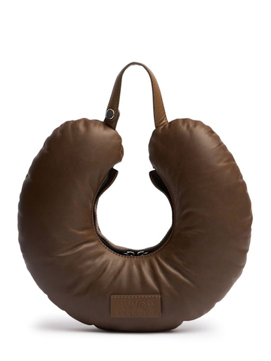 MM6 Maison Margiela: Pillow Furniture leather travel bag - women_0 | Luisa Via Roma