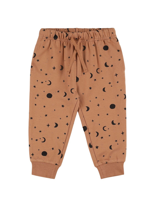 Quincy Mae: Pantaloni in felpa di cotone stampata - kids-girls_0 | Luisa Via Roma