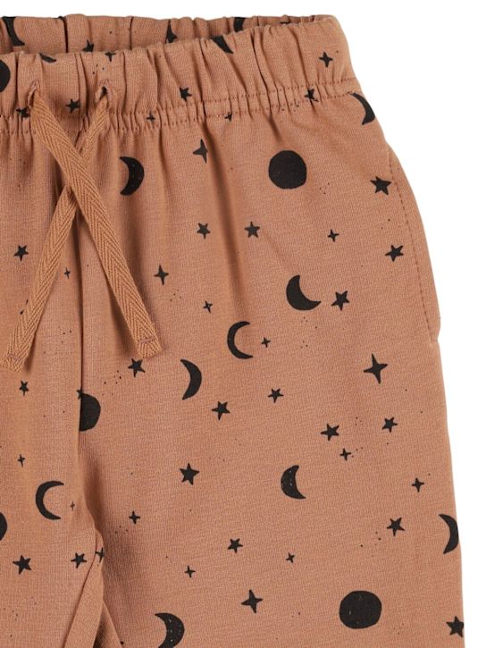 Quincy Mae: Pantaloni in felpa di cotone stampata - kids-girls_1 | Luisa Via Roma