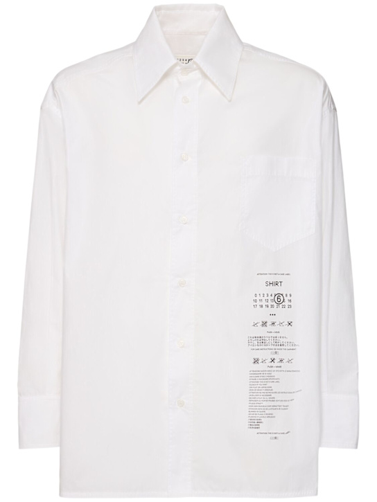 MM6 Maison Margiela: Instructions shirt - men_0 | Luisa Via Roma