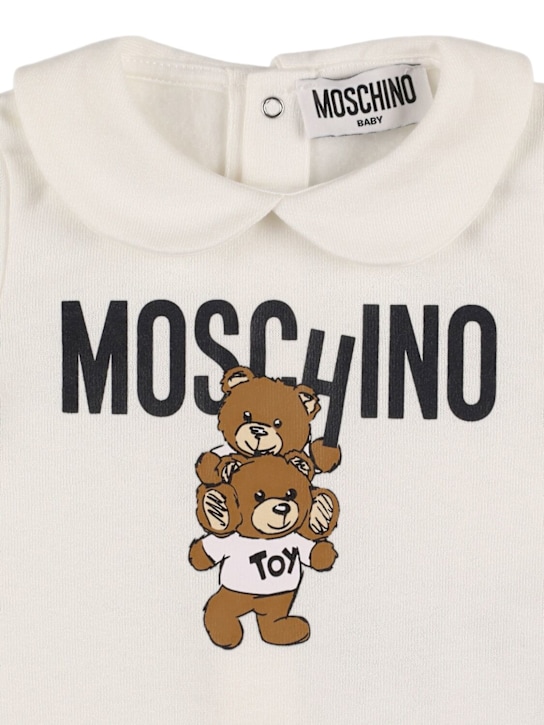 Moschino: コットンスウェットロンパース - kids-girls_1 | Luisa Via Roma