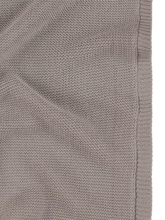 Quincy Mae: Recycled poly knit blanket - Light Blue - kids-boys_1 | Luisa Via Roma