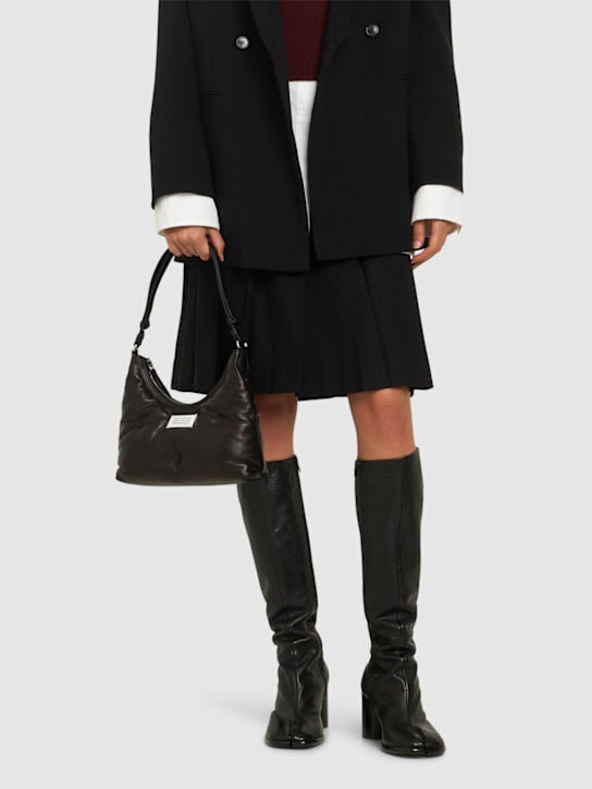 Maison Margiela: Small Glam Slam Hobo quilted leather bag - women_1 | Luisa Via Roma