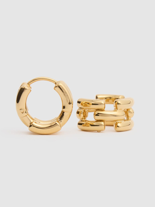LIÉ STUDIO: The Johanna hoop earrings - Gold - women_2 | Luisa Via Roma