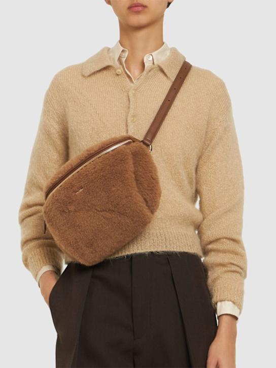 Max Mara: Banane Teddy belt bag - women_1 | Luisa Via Roma