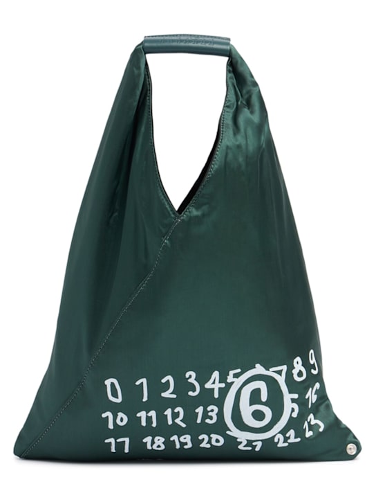 MM6 Maison Margiela: Small Japanese satin top handle bag - women_0 | Luisa Via Roma