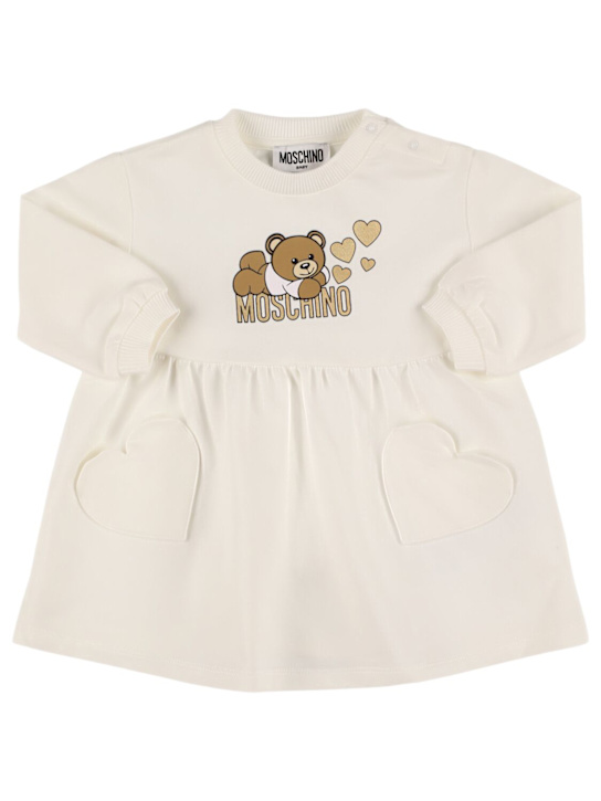 Moschino: コットンスウェットワンピース - kids-girls_0 | Luisa Via Roma