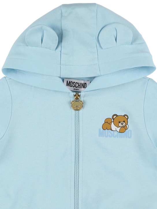 Moschino: コットンスウェットフーディー＆スウェットパンツ - kids-girls_1 | Luisa Via Roma