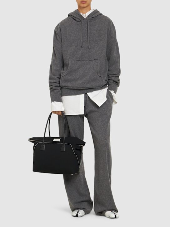 Maison Margiela: カシミアニットフーデッドセーター - women_1 | Luisa Via Roma