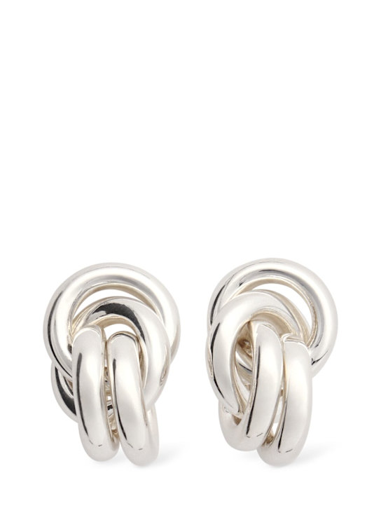 LIÉ STUDIO: Vera stud earrings - Silver - women_0 | Luisa Via Roma