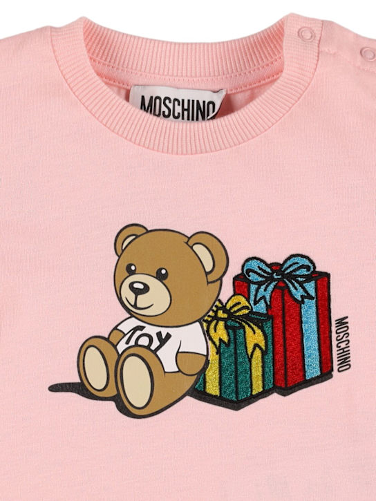 Moschino: コットンスウェットシャツ＆スウェットパンツ - kids-girls_1 | Luisa Via Roma