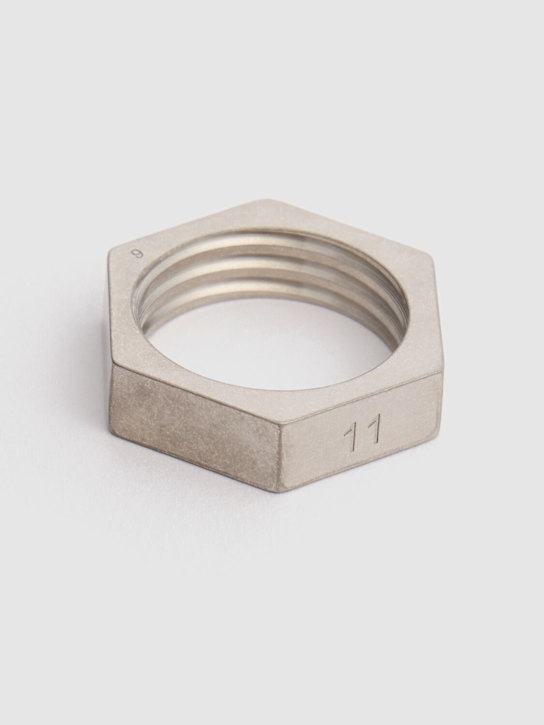 Maison Margiela: 6mm Bolt & Nut Reference ring - men_1 | Luisa Via Roma