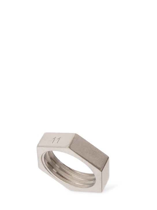 Maison Margiela: 6mm Bolt & Nut Reference ring - men_0 | Luisa Via Roma