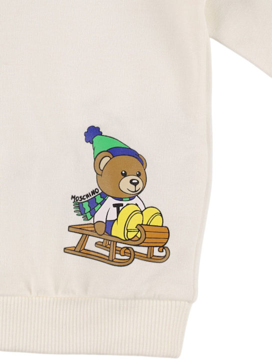 Moschino: コットンスウェットシャツ - kids-boys_1 | Luisa Via Roma