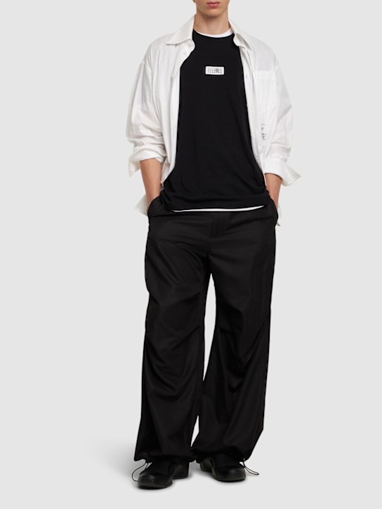 MM6 Maison Margiela: Logo短袖T恤 - men_1 | Luisa Via Roma