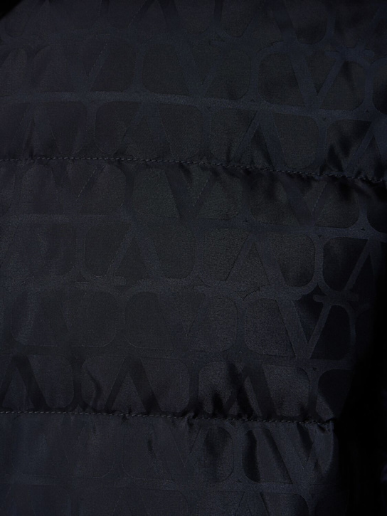Valentino: Daunenjacke aus Jacquard - Dunkelblau - men_4 | Luisa Via Roma