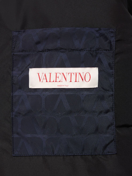 Valentino: Daunenjacke aus Jacquard - Dunkelblau - men_6 | Luisa Via Roma