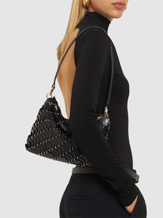 Rabanne: Flap leather shoulder bag - women_1 | Luisa Via Roma