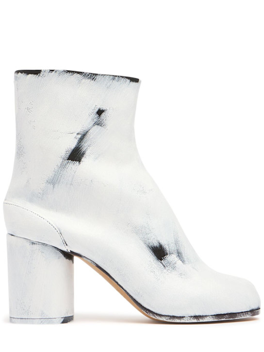 Maison Margiela: 80mm Tabi Bianchetto ankle boots - women_0 | Luisa Via Roma