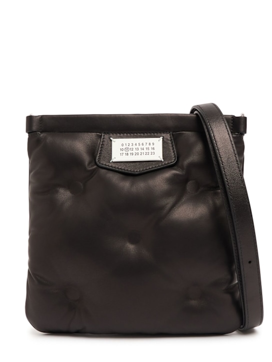 Maison Margiela: Glam Slam leather messenger bag - men_0 | Luisa Via Roma