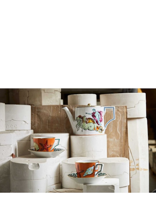 Ginori 1735: Nettuno 2-piece tea set - ecraft_1 | Luisa Via Roma