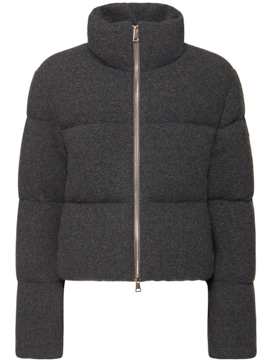 Moncler: Breze nylon blend down jacket - women_0 | Luisa Via Roma
