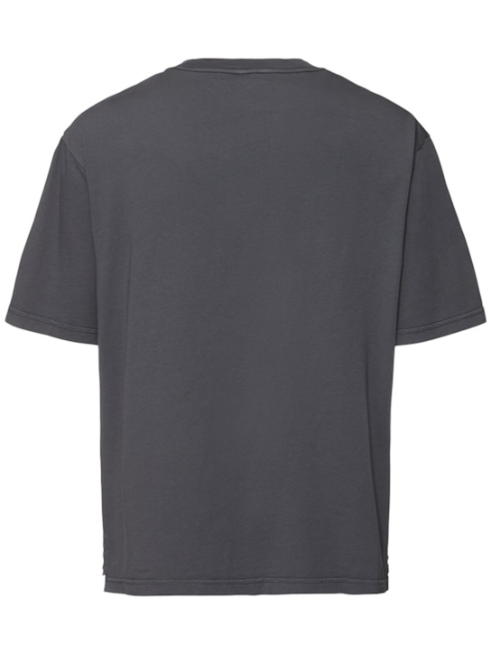 Kiton: Cotton jersey logo t-shirt - men_1 | Luisa Via Roma