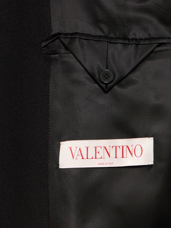 Valentino: Mantel aus Wolle und Kaschmir - Schwarz - men_5 | Luisa Via Roma