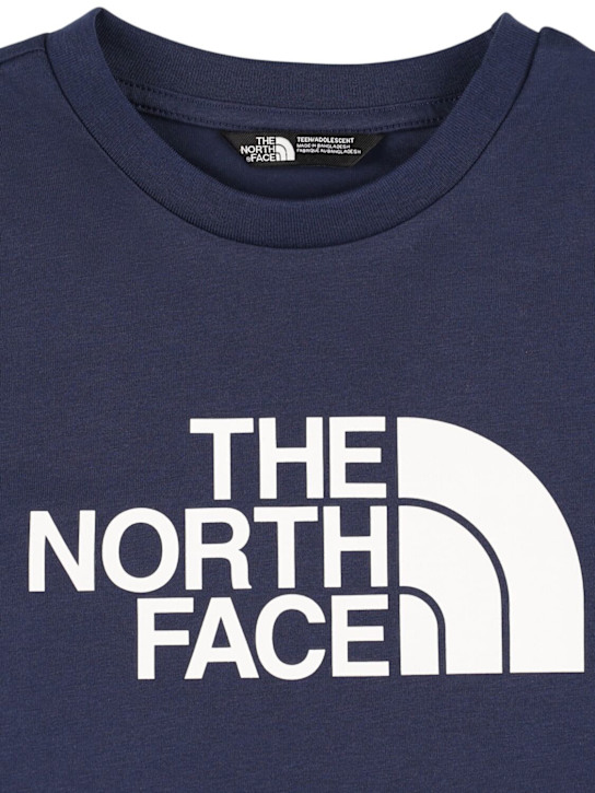 The North Face: Logo印花混棉平纹针织T恤 - kids-boys_1 | Luisa Via Roma