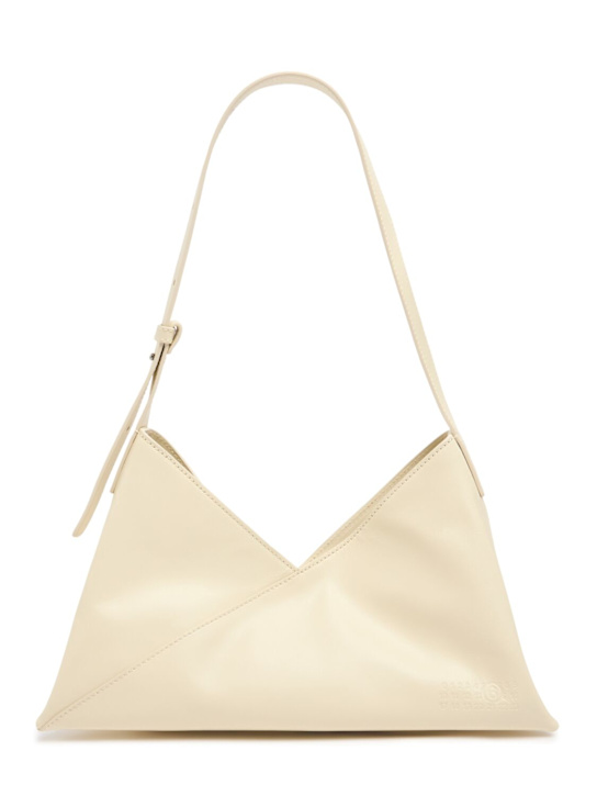 MM6 Maison Margiela: Japanese 6 soft leather shoulder bag - women_0 | Luisa Via Roma