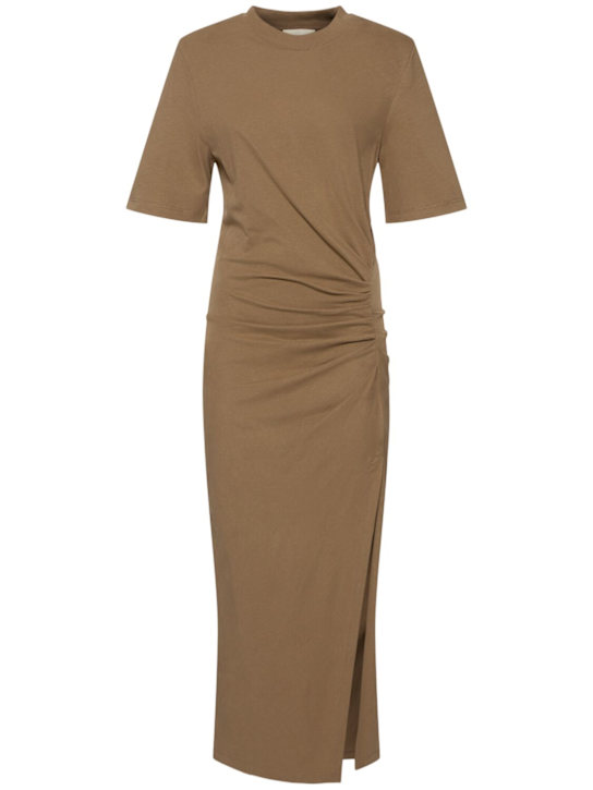 Isabel Marant: Lexia cotton jersey midi dress - women_0 | Luisa Via Roma