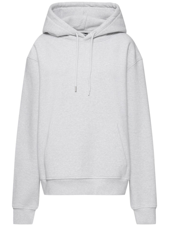Jacquemus: Le Sweatshirt Brode cotton hoodie - women_0 | Luisa Via Roma