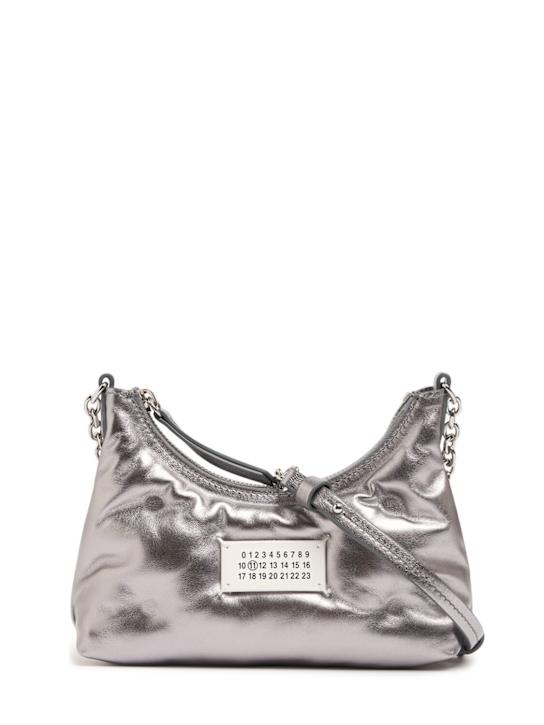 Maison Margiela: Micro Glam Slam Hobo metallized bag - women_0 | Luisa Via Roma