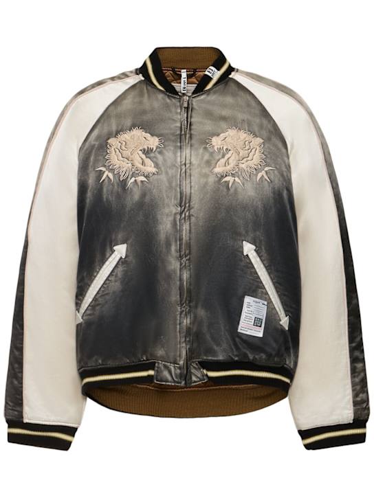 Mihara Yasuhiro: Souvenir cotton blend bomber jacket - men_0 | Luisa Via Roma