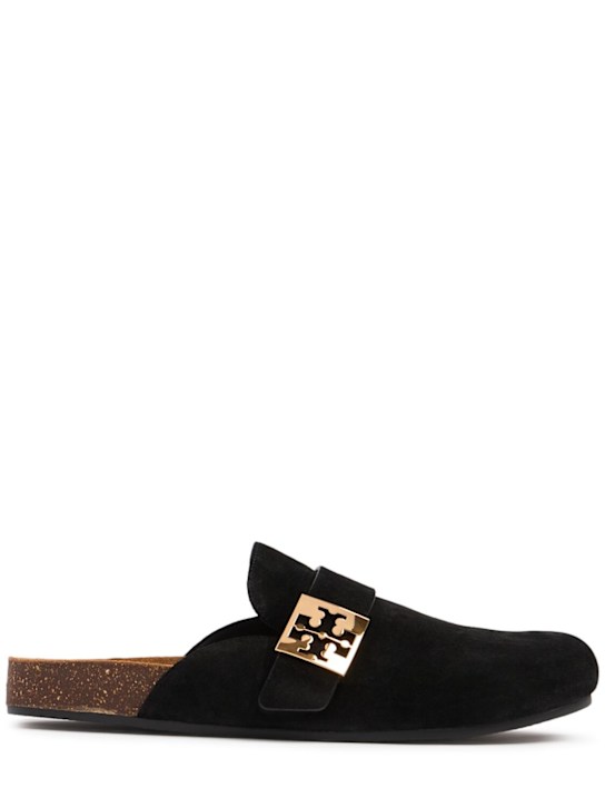 Tory Burch: 15mm Mellow suede mules - women_0 | Luisa Via Roma