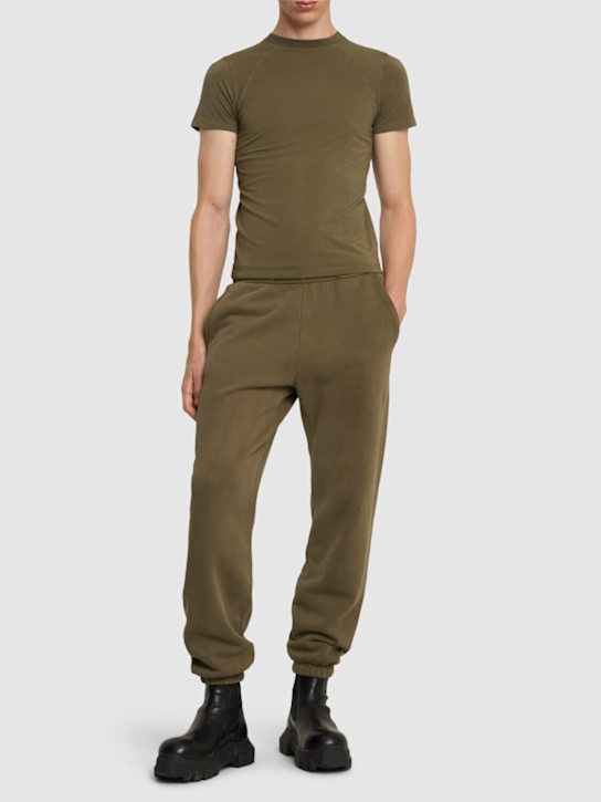 Entire Studios: ストレッチコットンTシャツ - グリーン - men_1 | Luisa Via Roma