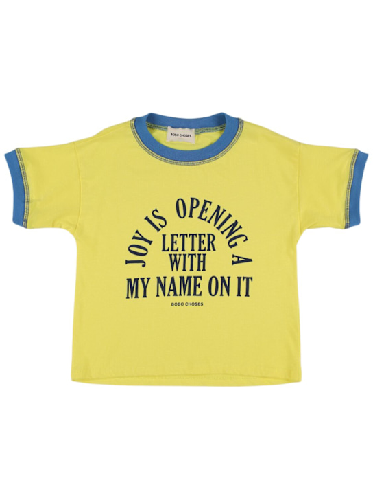 Bobo Choses: コットンジャージーTシャツ - kids-boys_0 | Luisa Via Roma