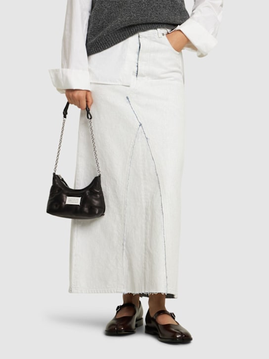 Maison Margiela: Micro Glam Slam Hobo quilted leather bag - women_1 | Luisa Via Roma