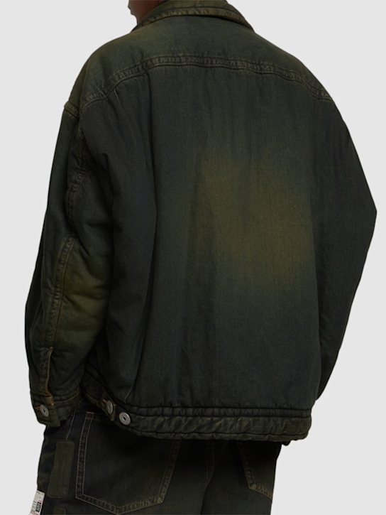 Mihara Yasuhiro: Denim puffer jacket - men_2 | Luisa Via Roma