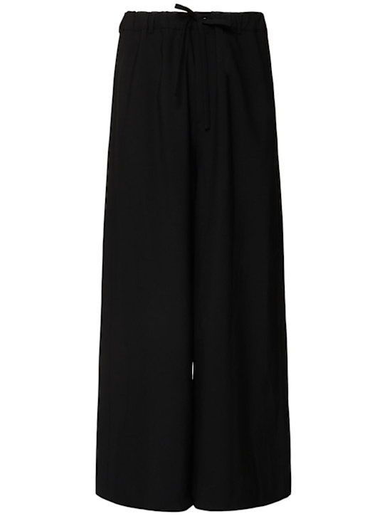 Marni: Tropical wool blend loose crop pants - men_0 | Luisa Via Roma