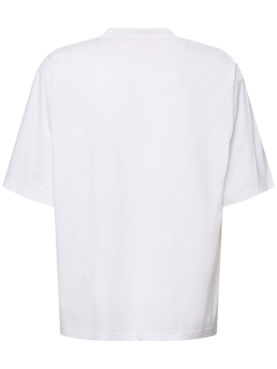 Marni: Pop Fields Marni logo t-shirt - Lily White - men_4 | Luisa Via Roma
