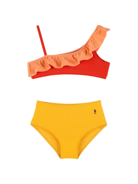 Bobo Choses: Lycra color block bikini - Multicolor - kids-girls_0 | Luisa Via Roma