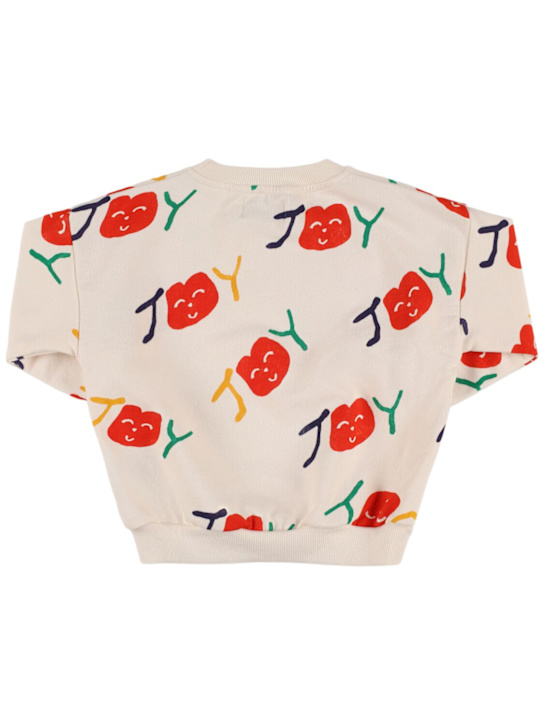 Bobo Choses: Printed cotton sweatshirt - Off-white - kids-boys_2 | Luisa Via Roma